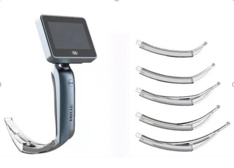 Laringoscopio video médico de la anestesia de 3,0 pulgadas con 5 cuchillas disponibles
