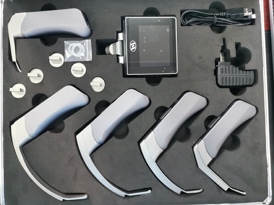 Laringoscopio video de la instrucción del sistema médico de la cámara digital con las cuchillas reutilizables