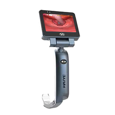 Laringoscopio de vídeo Haiye de sala de operaciones con pantalla táctil LCD de 3,5 pulgadas con resolución de cuchillas desechables 2368*1296