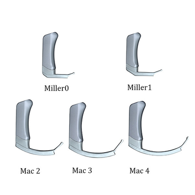 Laringoscopio de 5 Mac Miller Blades Medical Digital Video con la caña ergonómica de la mano