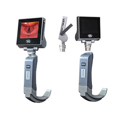 HYHJ - Videolaringoscopio reutilizable de acero inoxidable KC con batería recargable de 3400 mA