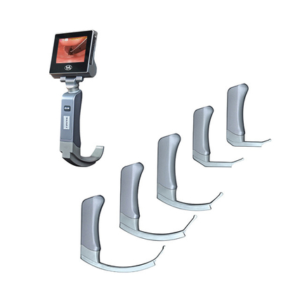 Videolaringoscopio para adultos de acero inoxidable reutilizable 2022 con 5 cuchillas